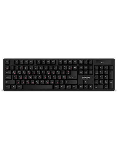 Широкий ассортимент sven kb-c2100w беспроводная клавиатура черный для компьютерной техники с доставкой по всему Казахстану  | Рассрочка 0-0-24 