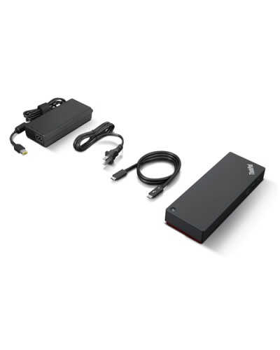 Док-станция Lenovo ThinkPad Universal Thunderbolt 4 40B00135EU бизнес-класса. Высокопроизводительные решения для работы и учебы. Доставка по всему Казахстану. Кредит и рассрочка 0-0-24. фото 3