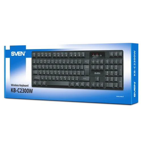 Широкий ассортимент sven беспроводная клавиатура kb-c2300w черный для компьютерной техники с доставкой по всему Казахстану  | Рассрочка 0-0-24  фото 4