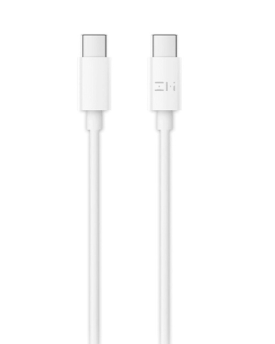 Широкий ассортимент кабель zmi type-c - type-c 1.5m, 3a, white для компьютерной техники с доставкой по всему Казахстану  | Рассрочка 0-0-24 